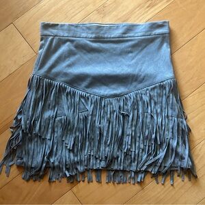 Fringe Mini Skirt
